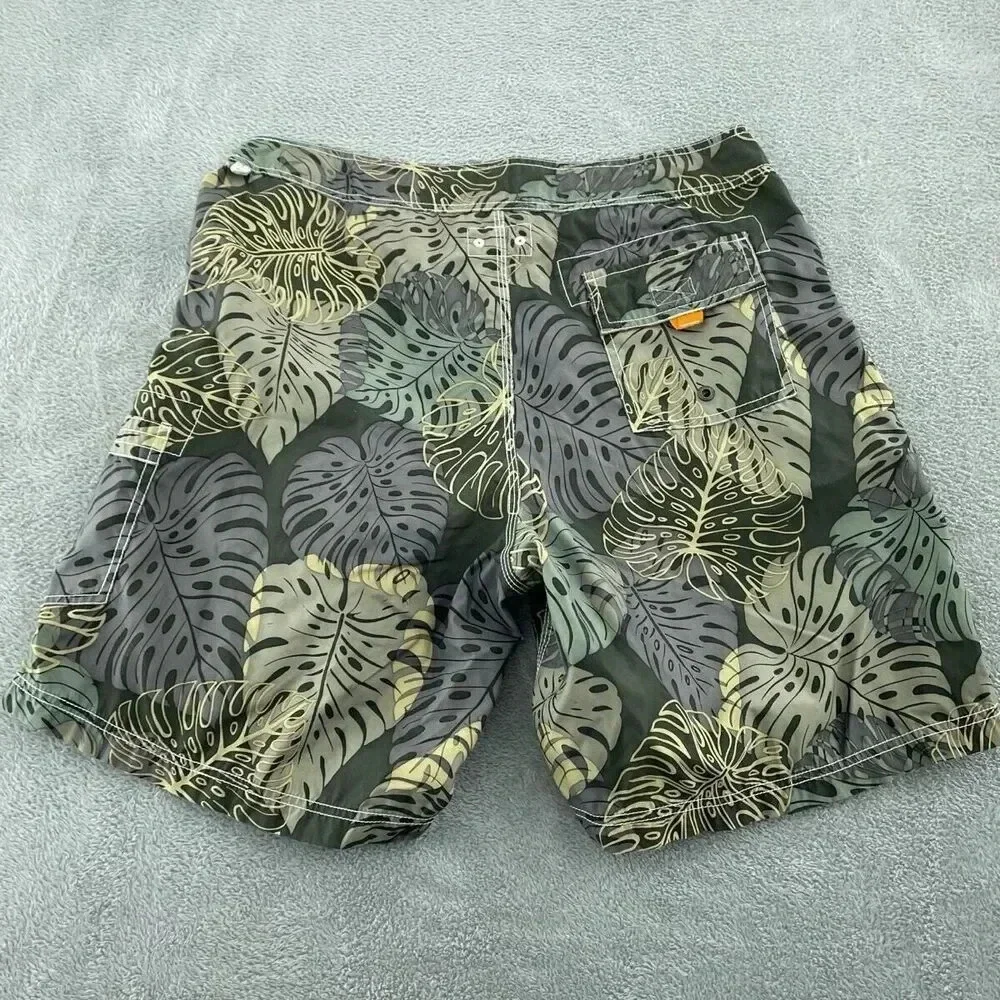 J. Crew Mens Original Swimwear Tropical Print Size 36 4708